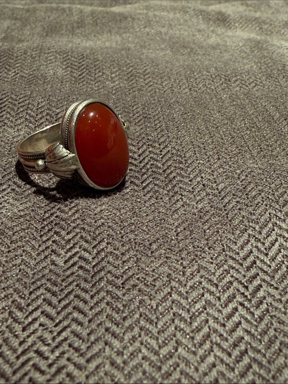 Sterling Ring with Large Cabochon